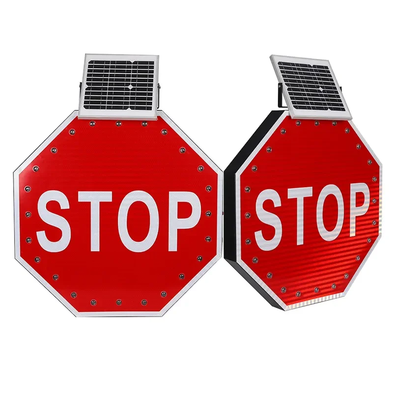 30 traffic flashing stop sign blinker led solar powered bulbs for stop signs