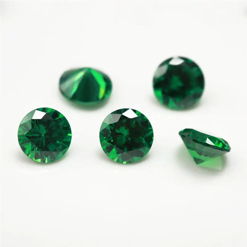 Wholesale price round shape synthetic cubic zirconia loose gemstone