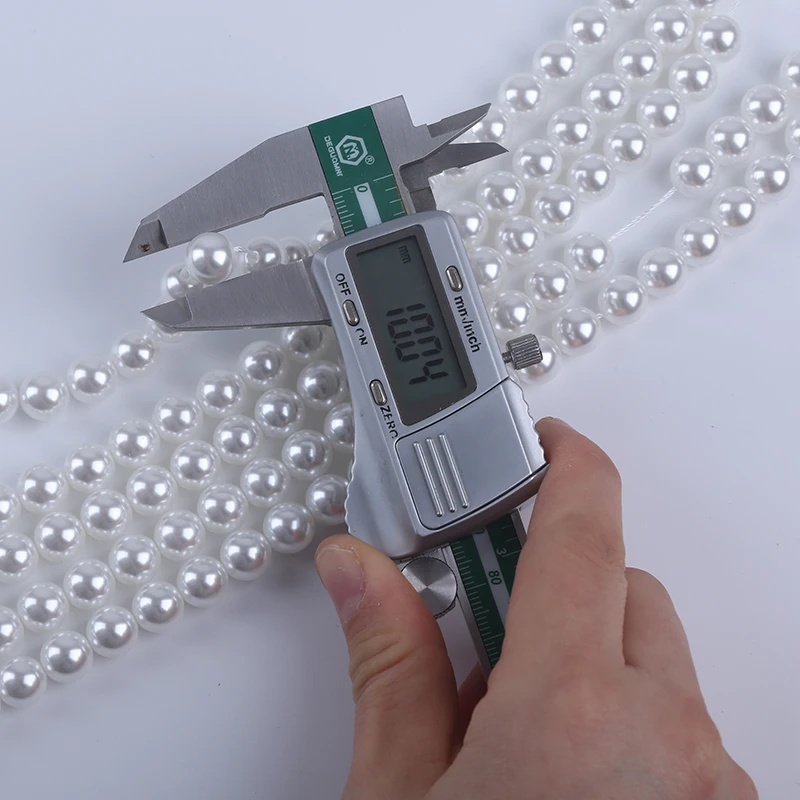 White 3-10mm glass bead Imitation pearl DIY jewelry accessories round glass beads strand for jewelry making