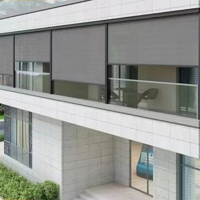 Intelligent electric remote control outdoor or indoor shading fabric balcony shading curtain rolling curtain