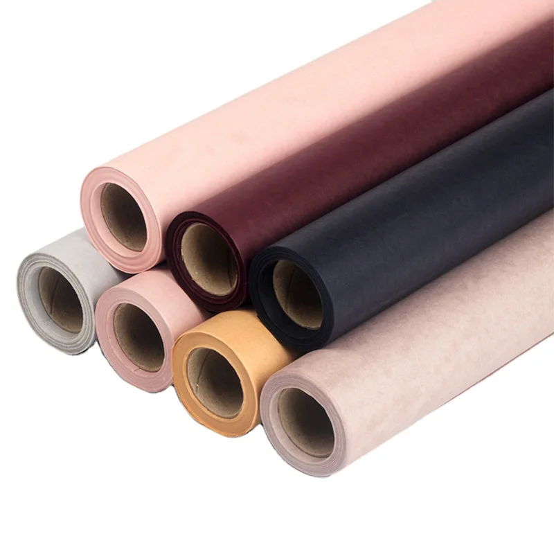 Korean monochrome flower bouquet wrapping paper custom gift wrapping pape paper roll