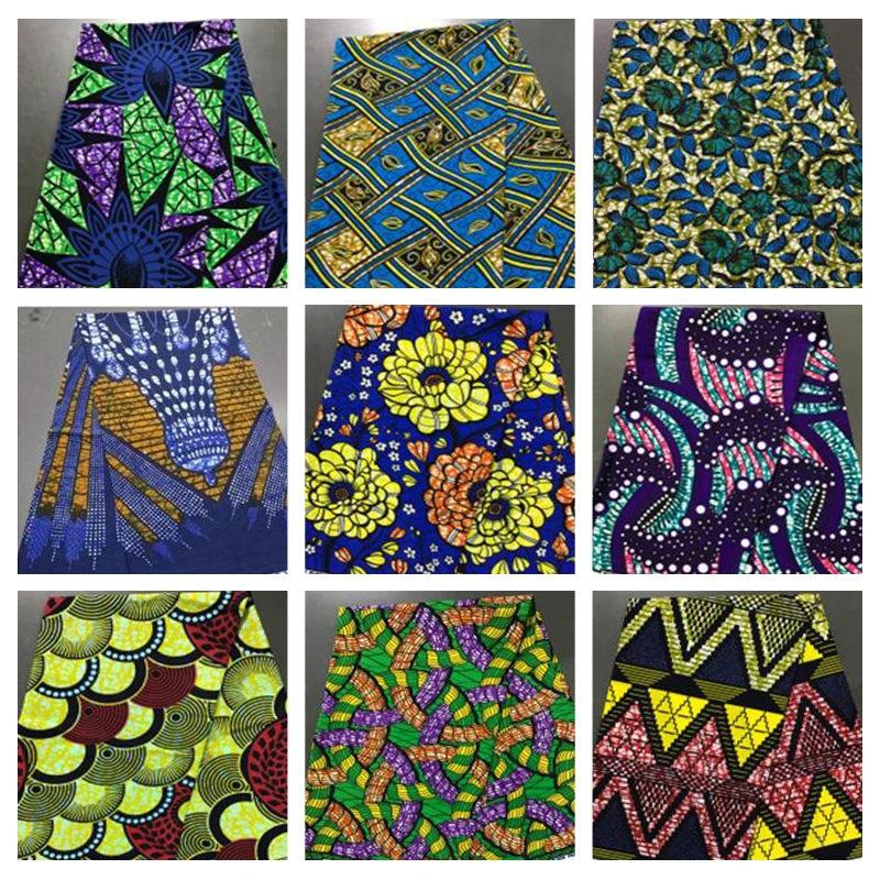 Holland real African textile wax print 100 cotton black and white fabrics for African Tanzania