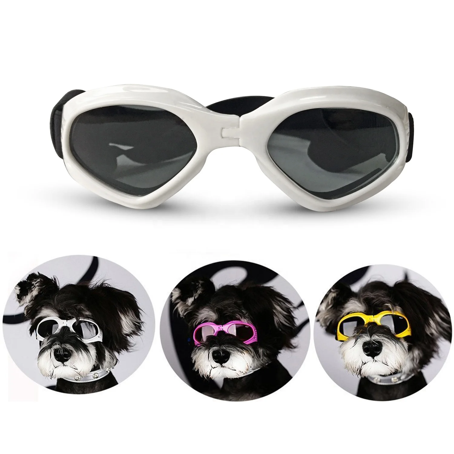 Dog Waterproof Sunglasses Goggles Unfoldable Glasses for Pet