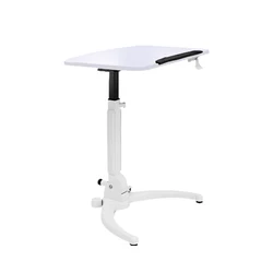 Height Adjustable Foldable Computer Mobile Laptop Standing  Desk  With Wheels