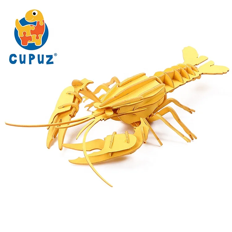 CUPUZ 3D игрушки-пазлы из картона для водных животных-раки самодельные самосборные модели бумажный набор рукоделия