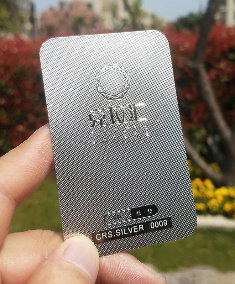 Personalized Custom Luxury Laser Cut Engraved Printing VIP Visiting Stainless Steel Metal Business Cards