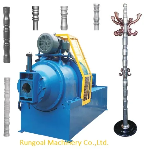 Low Noise High efficiency flagpole lightpole production line long pipe swaging tube taper forming Machine