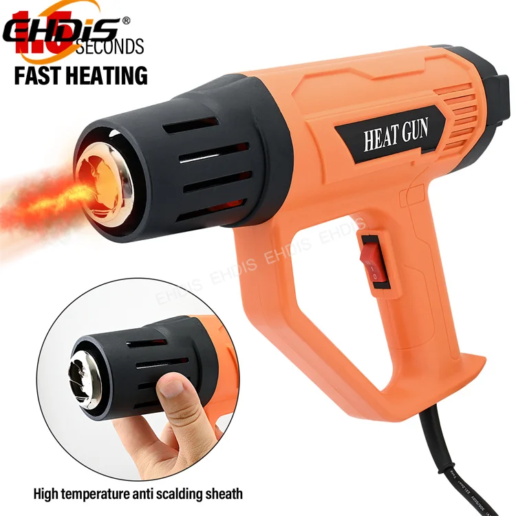 Ehdis Temperature Controlled Vinyl Wrap Heat Blower Hot Air Gun