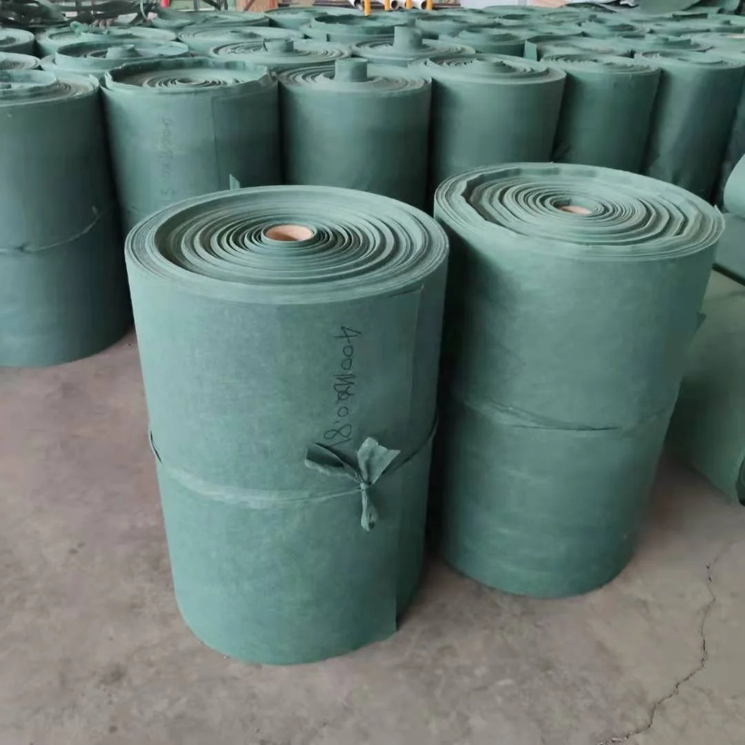 Green polyester non woven geotextile fabric for geobag slope retaining wall 100g 130g 150g