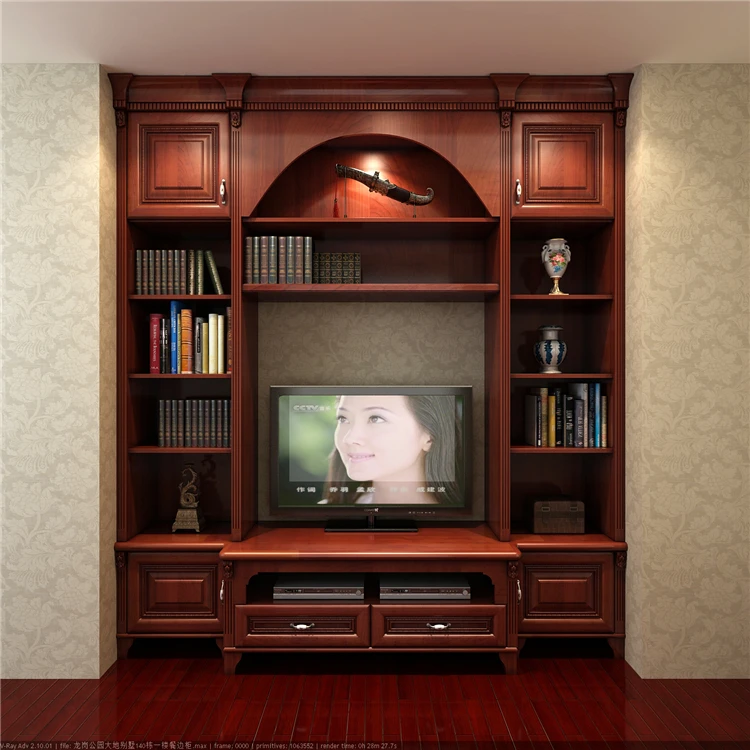 Living room furniture unit wooden wall mounted console stand modern tv cabine