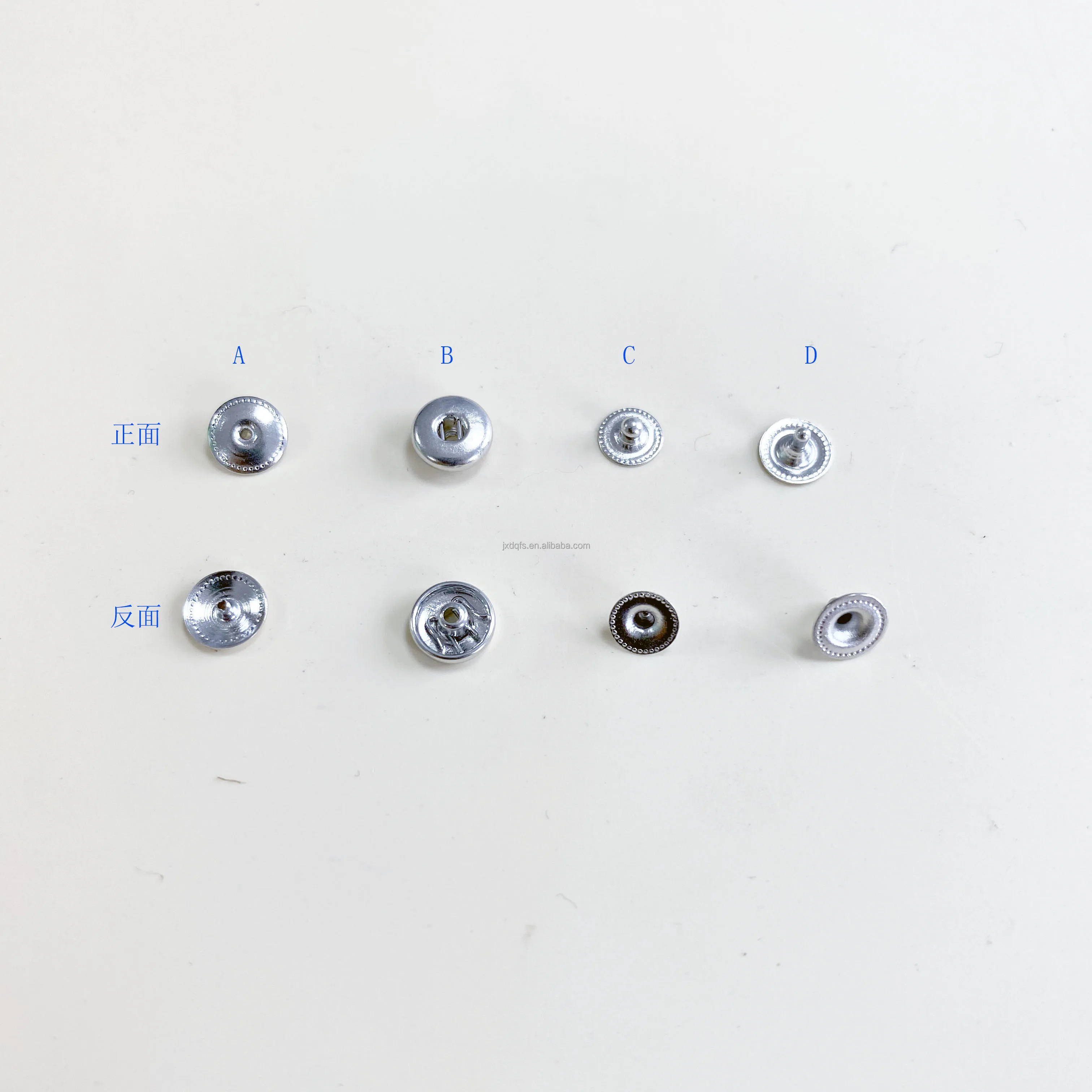 mini brass Snap button fastener in 4 parts, tiny 6 mm thin Snap Button Press Stud Cap for ribbon or eyeglass box