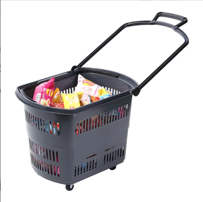 Оптовая продажа с завода, многоцветная корзина для покупок с логотипом OEM для супермаркета