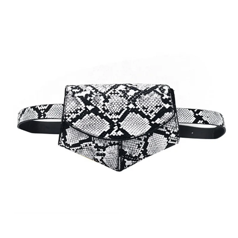 
Европейская и американская мода, женская сумка-мессенджер через плечо со змеиным узором, поясная сумка 