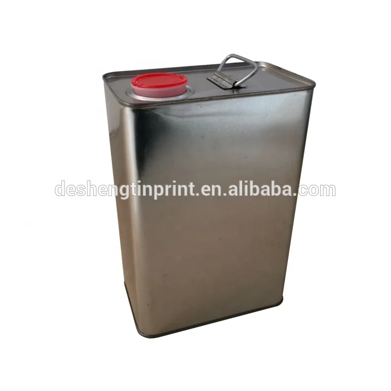 4L/1 Gallon F-style Rectangular Metal Tinplate Cans for Auto Engine/Motor Oil/Lubricants China Factory