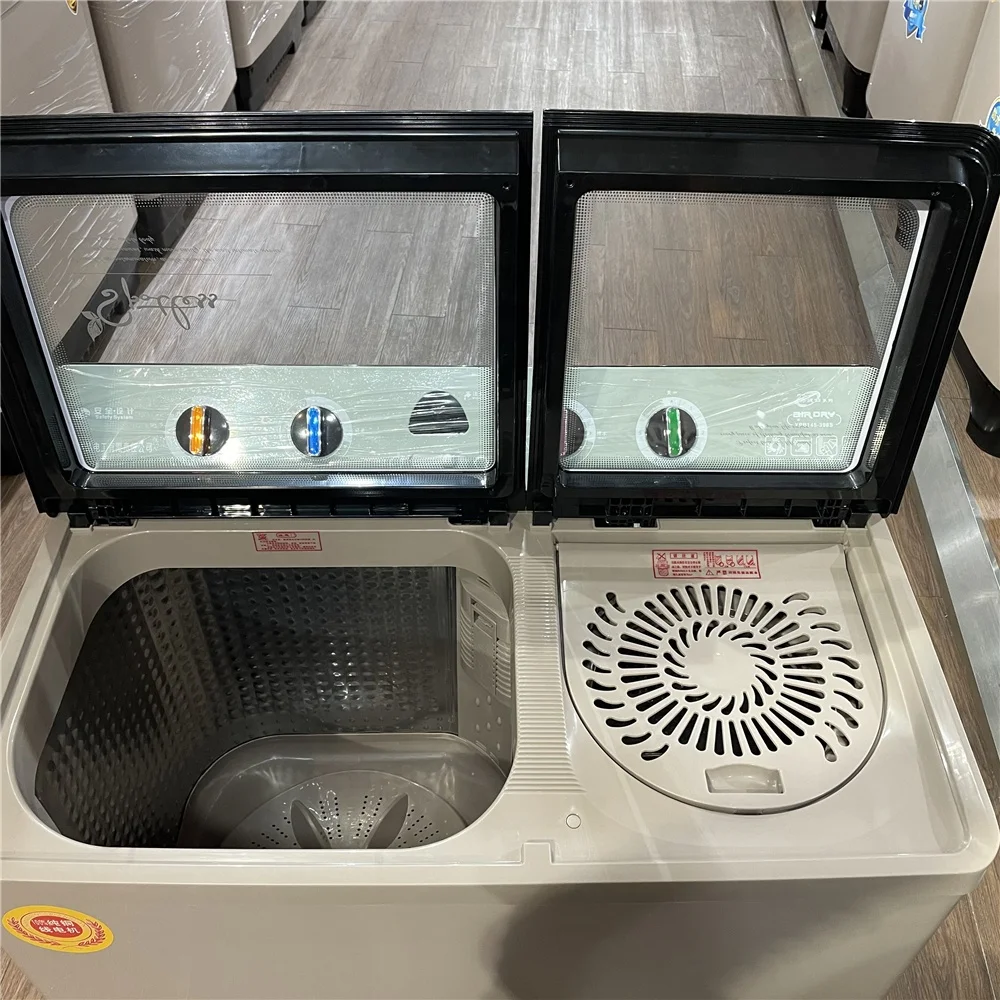 
Household 14.5KG business Wave washing machine Waterproof motor double-cylinder washing machine twin tub semi automatic 