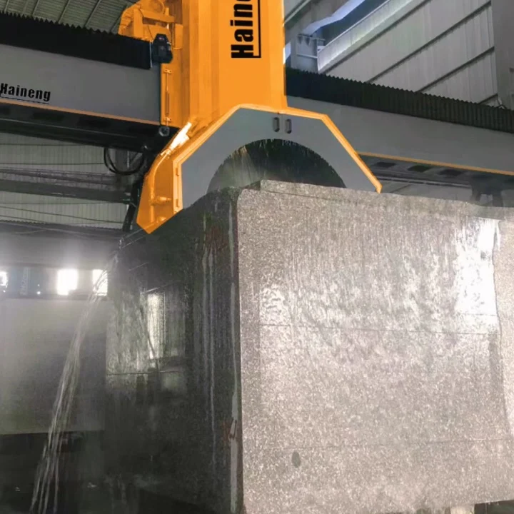 High quality guide column type plc system bridge saw marble cutting machine stone machinery cutter marble granite machines