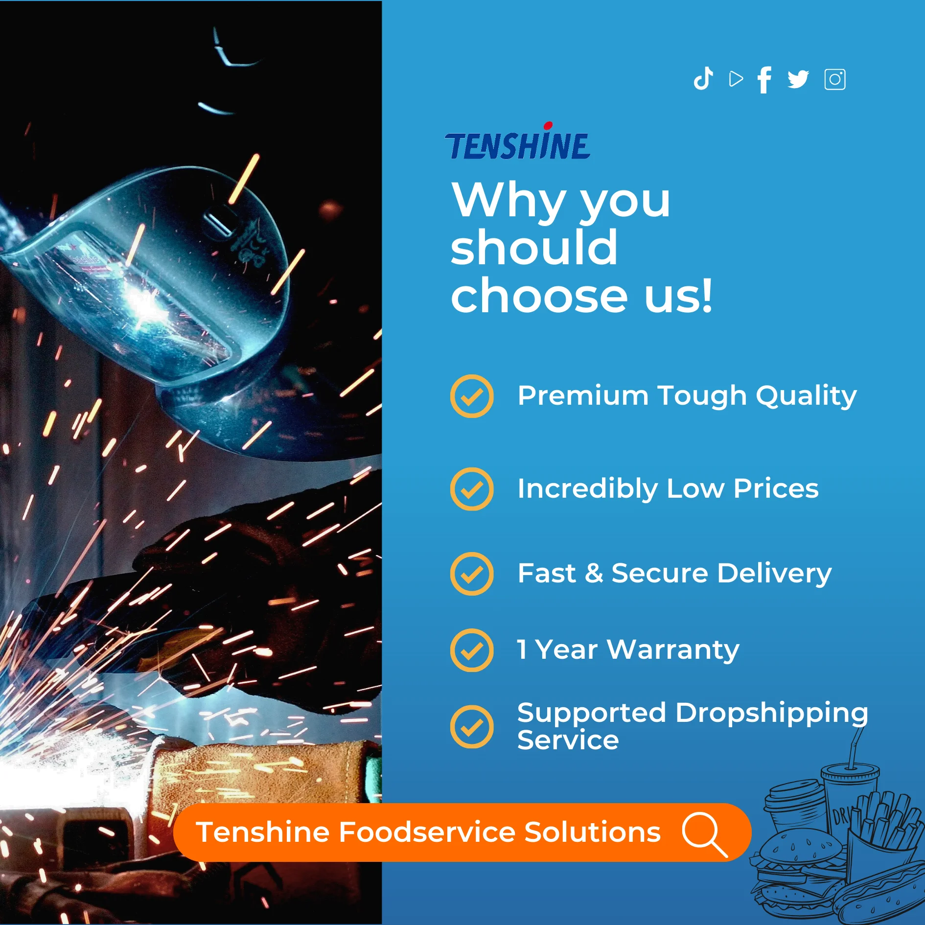 TENSHINE  Reliable KFC Pressure Fryer Chicken Express Pressure Fryer Pressure Fryer Henny Penny Gas