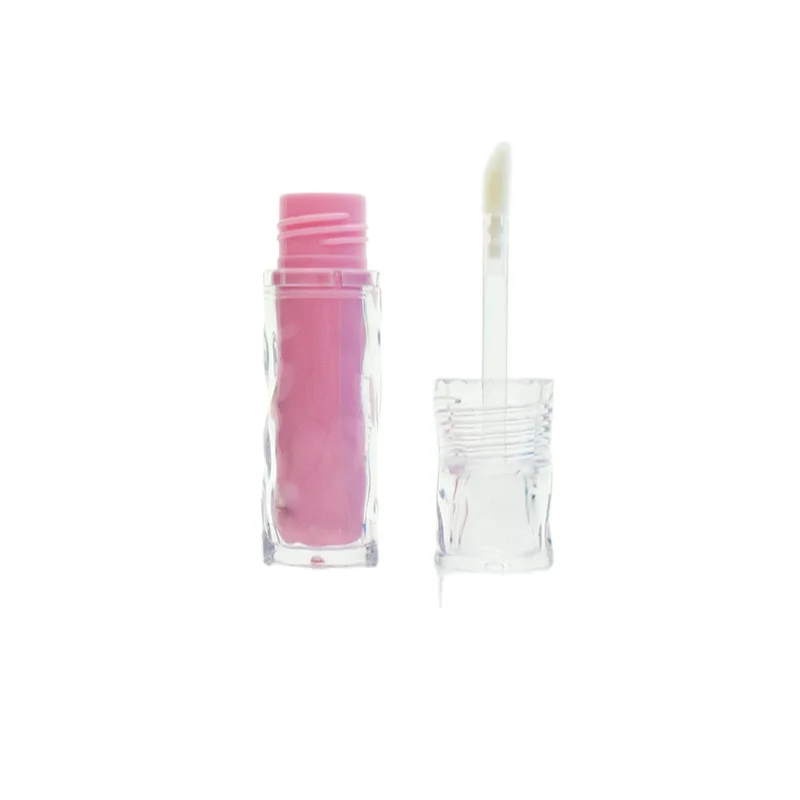 Lip gloss fully transparent wavy lip glaze tube bottling bottle