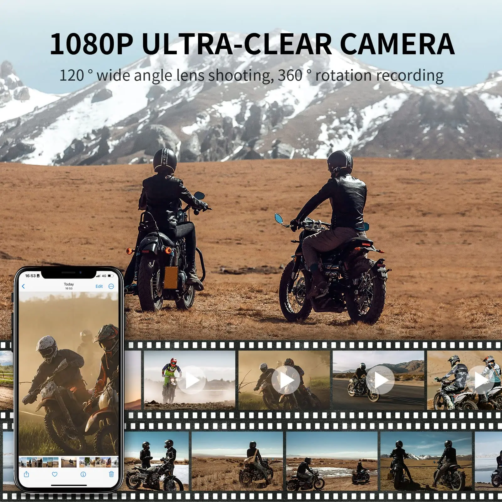 full duplex 1000m 2 riders wireless helmet intercom interphone bluetooth motorbike motorcycle helmet intercom headset