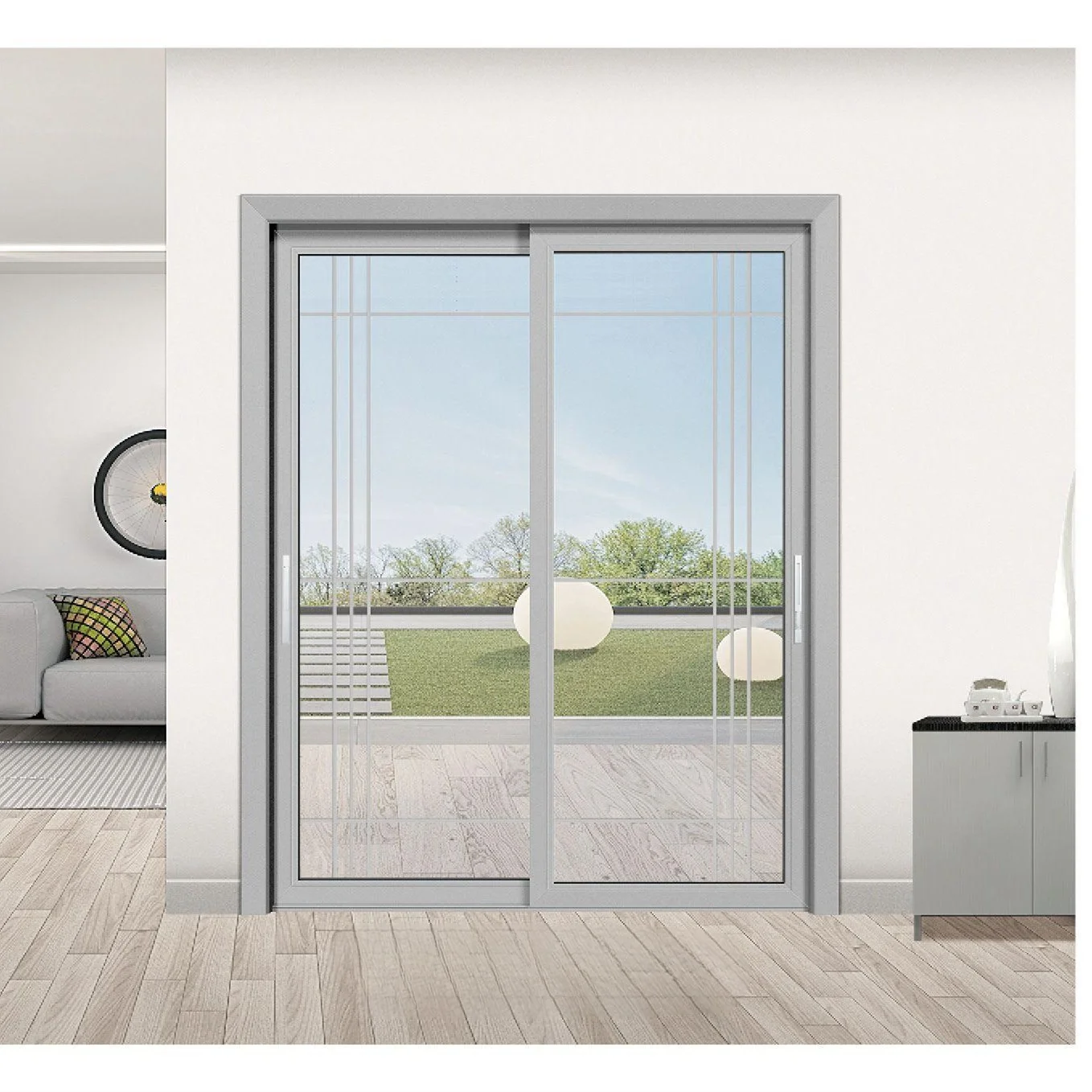 sliding door Nordi AS2047 NFRC outdoor balcony double glass hurricane impact soundproof bulletproof aluminum sliding door sliding doors