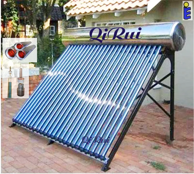 Factory price 100L 150L 200L 300L 360L Integrated Heat Pipe Pressurized  Solar Water Heater