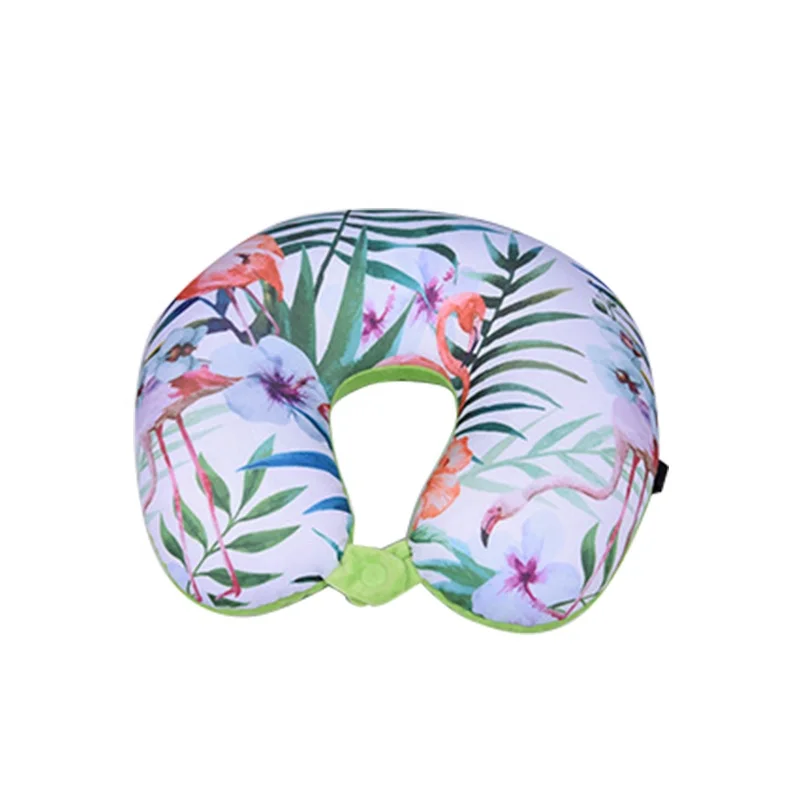Spandex microbead neck support travel pillow