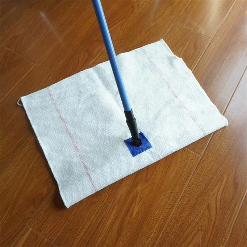 recycled 100% cotton floor wiping rags , absorbent cotton floor mop cleaning cloth