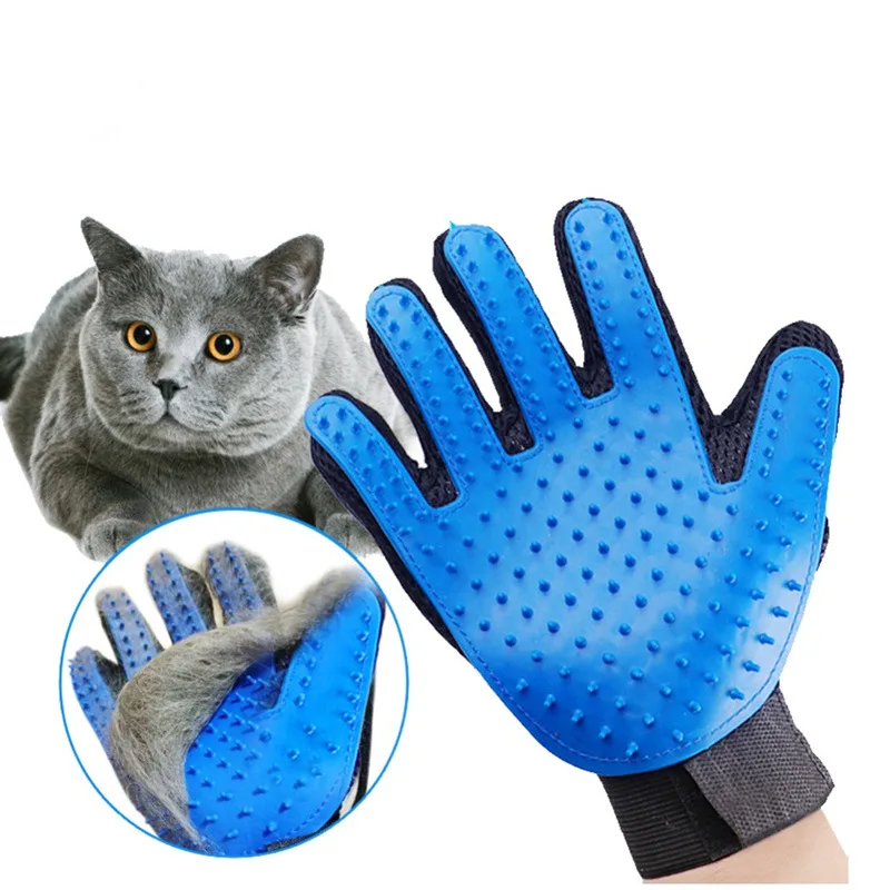 Оптовая продажа от фабрики Guantes de mascotas Pet Spa-салфетки для купания перчатки чистки собак перчатка удаления шерсти домашних животных