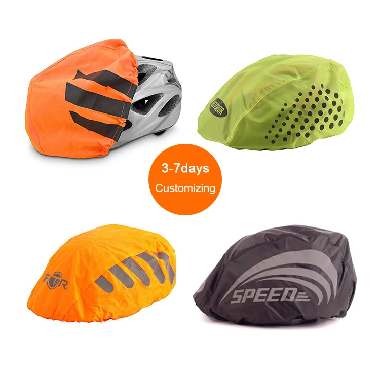 Custom Print Waterproof Bicycle Cycling Helmet Rain Covers for Bike