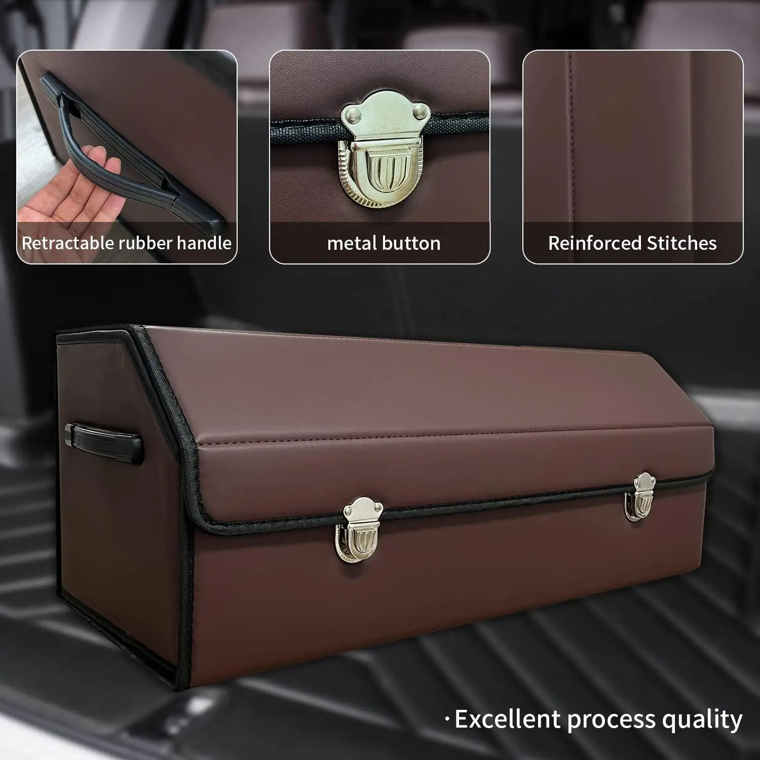 KUYUE Collapsible Car Trunk Organizers and Storage Foldable Folding Rectangle Customizable Foldable Plastic Box Storage 500pcs