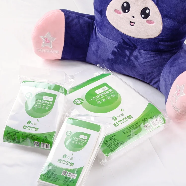 Portable Disposable bed sheet set bedding Disposable Pillowcase Disposable Quilt Cover for Hotel Travel Accommodation bedding