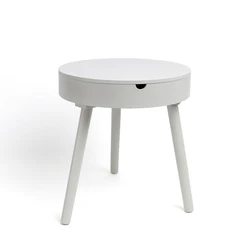 Wholesale Modern White Small Mini Round Wooden Accent Coffee Table for Living Room