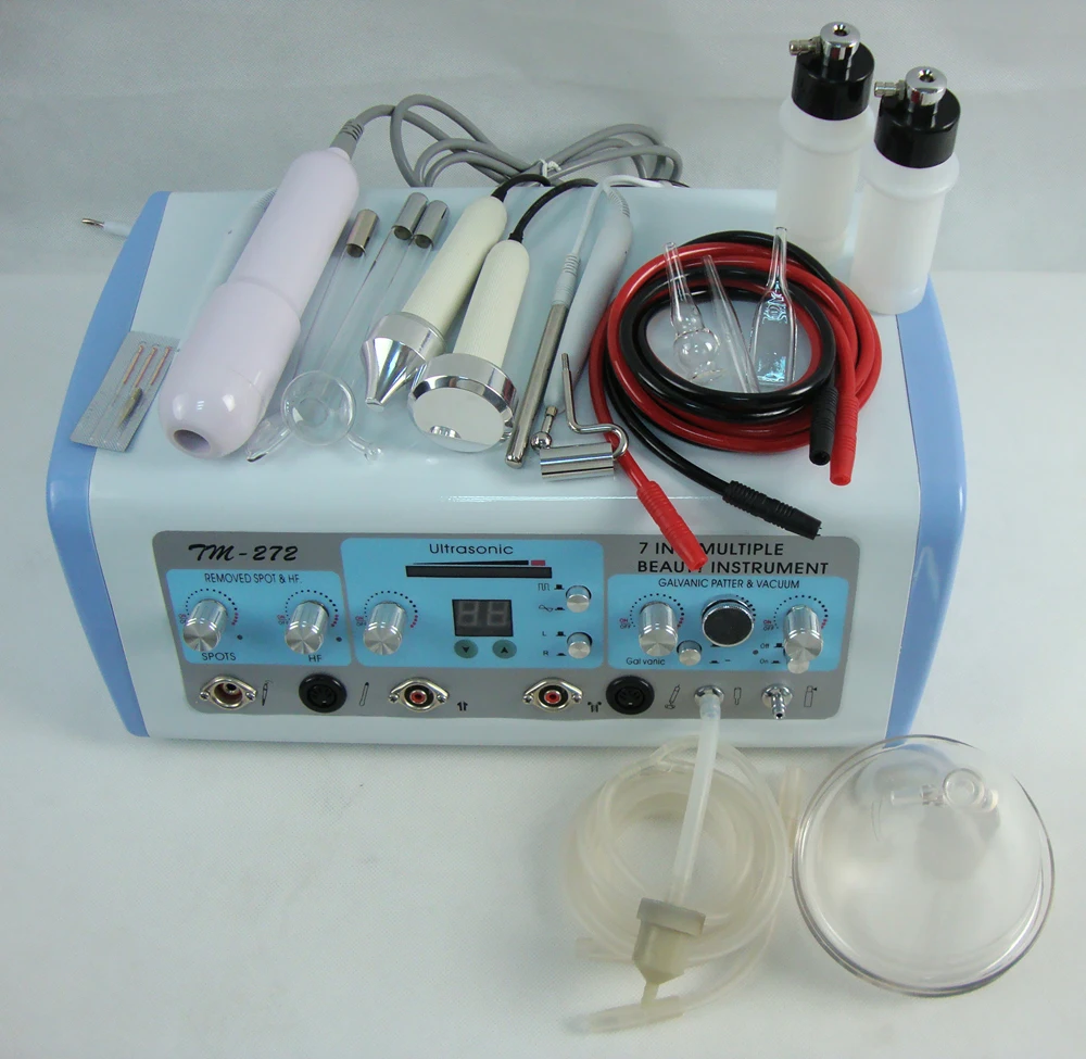 Home use facial machine 2021 beauty equipment ultrasonic high frequency vacuum spraying beauty
