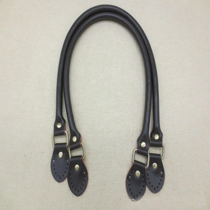 62cm cowhide  leather hardware ring single shoulder bag strap handle strap handle DIY bag accessories