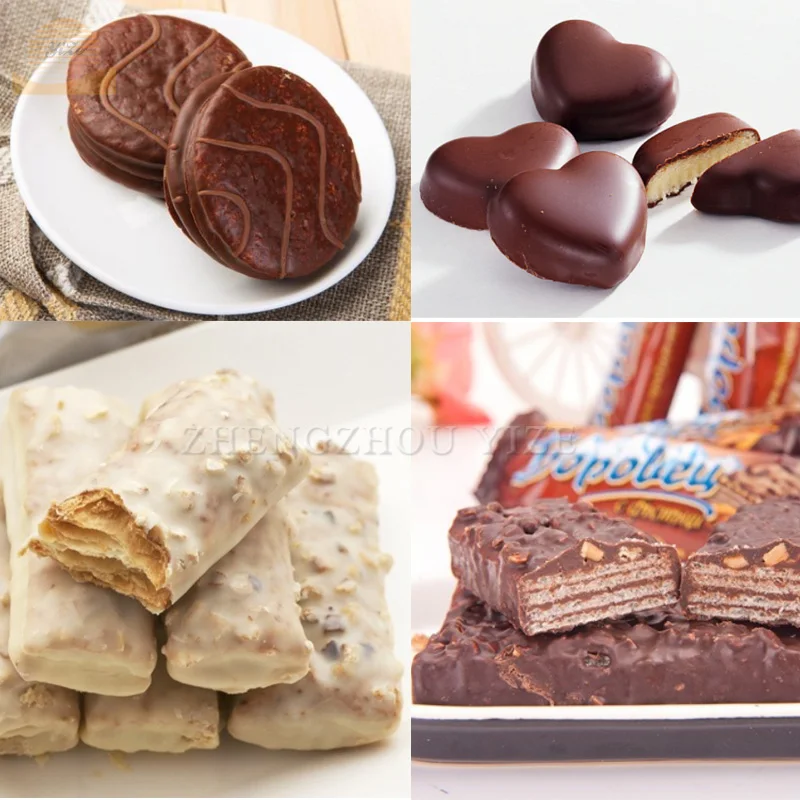 
chocolate bar making liquid almond ice cream peanut chocolate belt coating coated machine price for home 