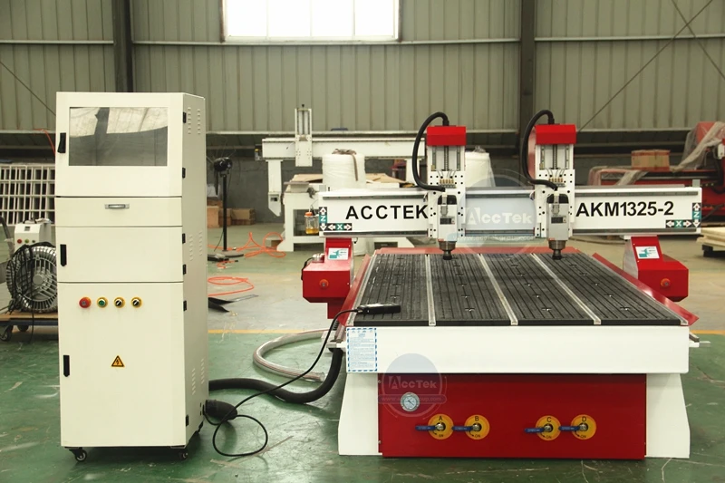 Heavy duty structure design 1325 two heads cnc router wood lathe taiwan /wood carving cnc router 1300*2500mm
