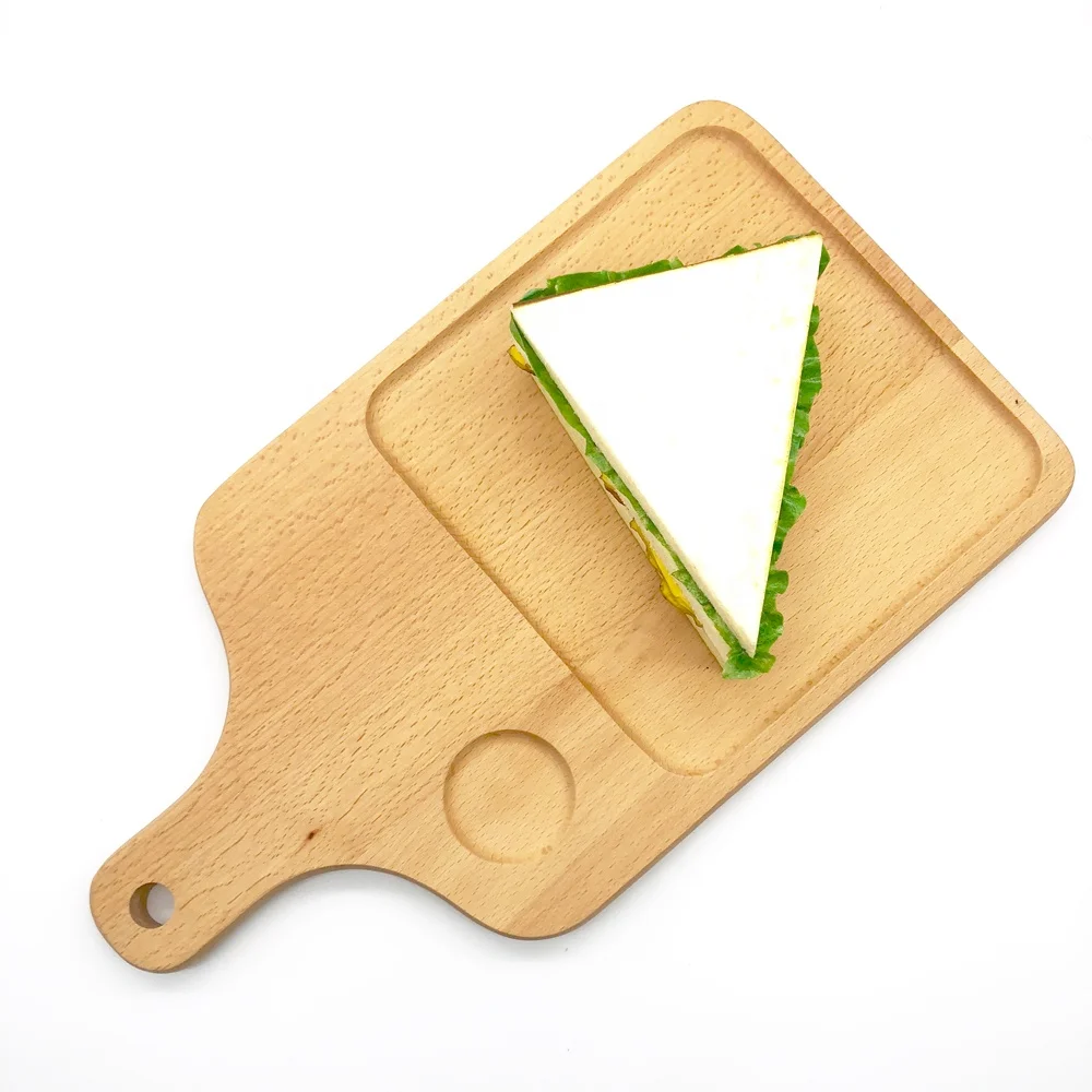 Professional wooden pizza board cutting pizza making non stick board serving board