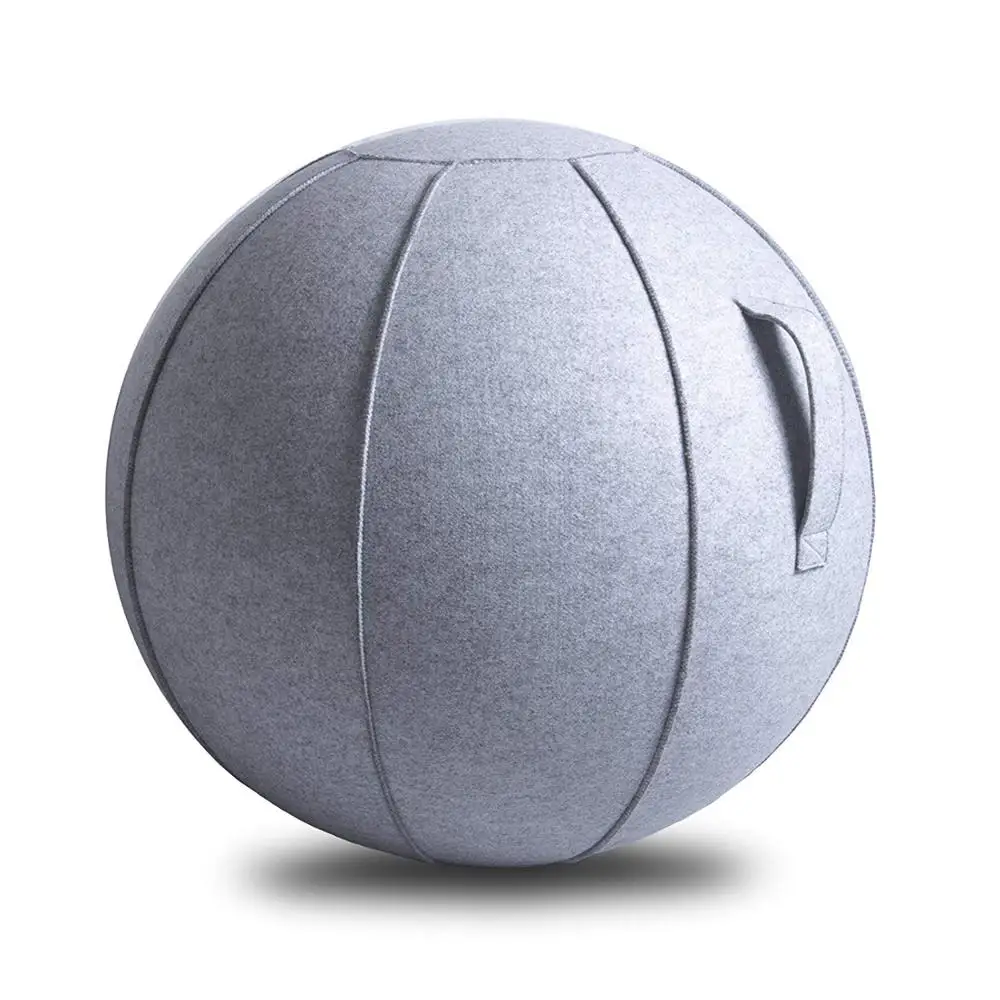 Exercise Yoga Balance Ball with cover Non-slip Pvc Customized Anti-burst Stability Gymnastic