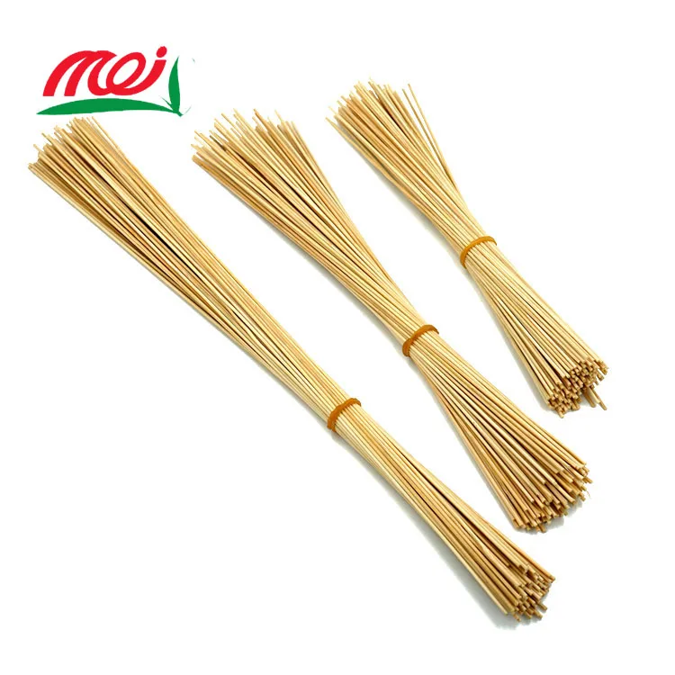 China Long Agar Raw Thin Bamboo Stick For buddhist Incense 12 inch