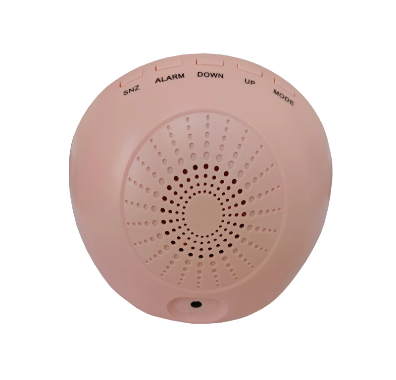 Funny electronic clock round Mirror surface rechargeable white LED time day of the week jumbo display home alarm clock