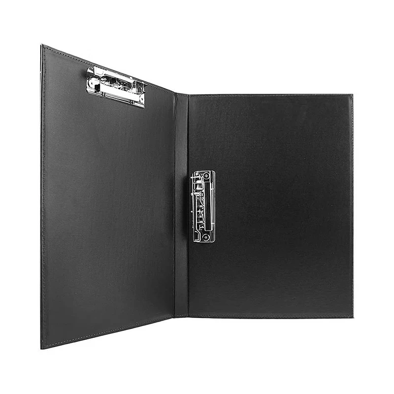 Upscale Leather A4 Documents Storage Folders Binder Clip Double Paper Clips Portfolio File Folder  Lever Arch File