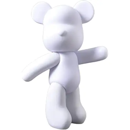 52CM zige worldwide Violent Bear Figure DIY White Bear Figure Doll Home Decoration Action Model Toy  Violent gloomy Fluid Bear
