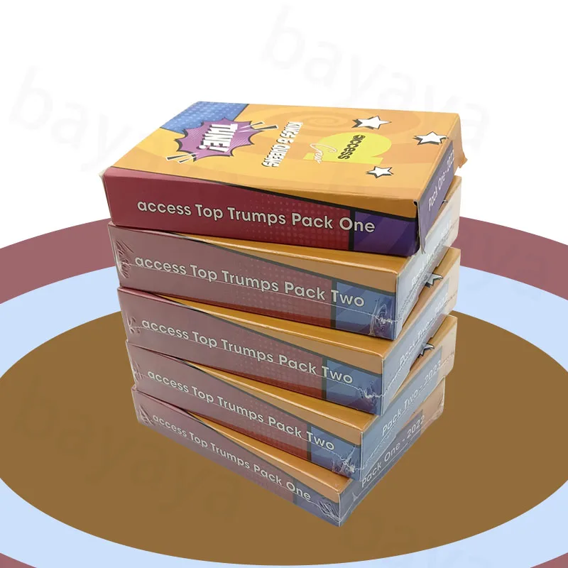 OEM Services Custom Premium Craftsmanship Trick-Taking Indoor Recreation Team Building Activities Yellow Card Game With Box