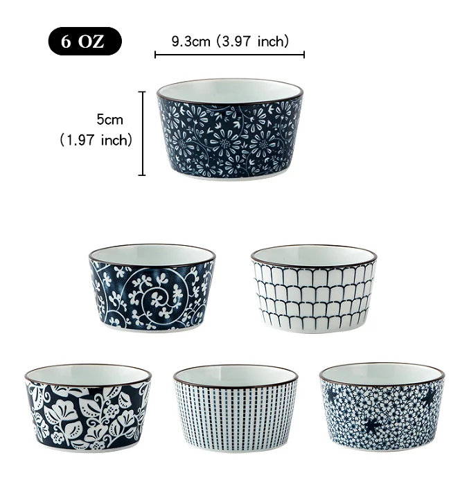 New Round Ceramic Baking Bowl Set Microwave-Safe and Heat-Resistant Bowling Ramekin Fruit Bowl for Food Preparation and Bakeware