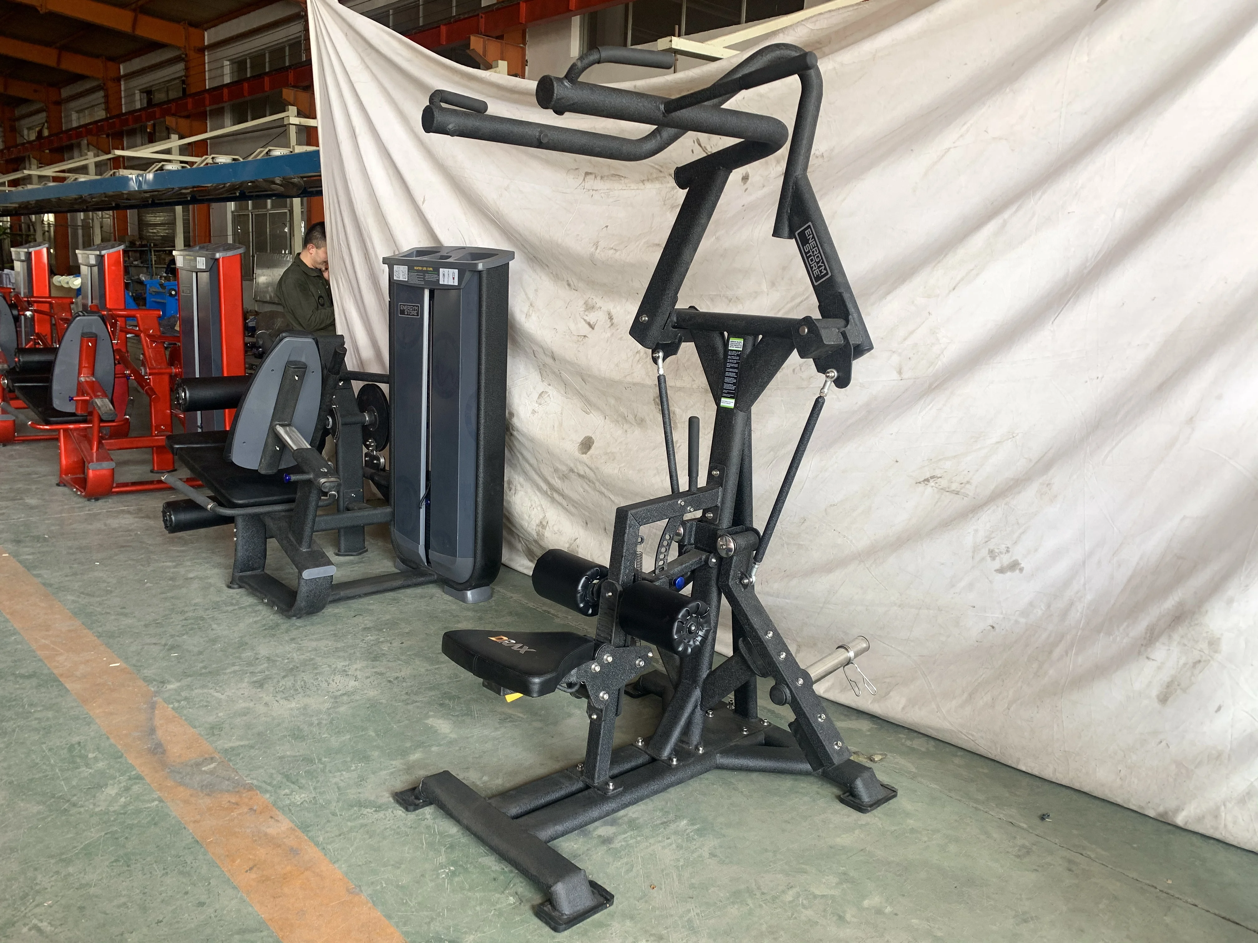 Indoor gym professional fitness equipment plate loaded machine rotary pulldown AXD-N02