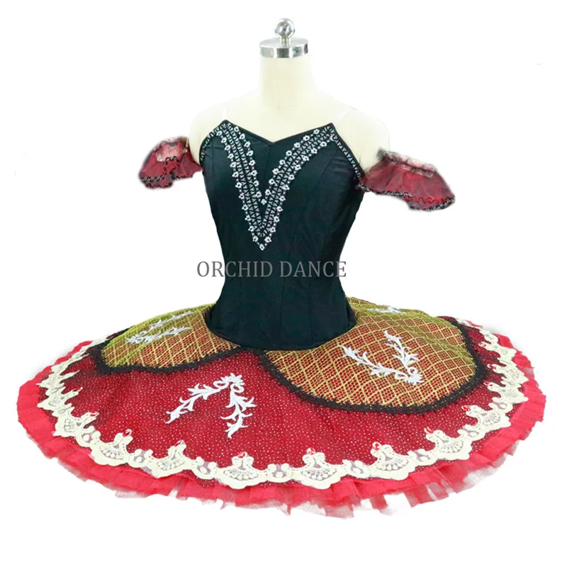 Elegent Custom Size Performance Wear Kids Girls Adult Black Red Classic Nutcracker Ballet Tutu Costumes
