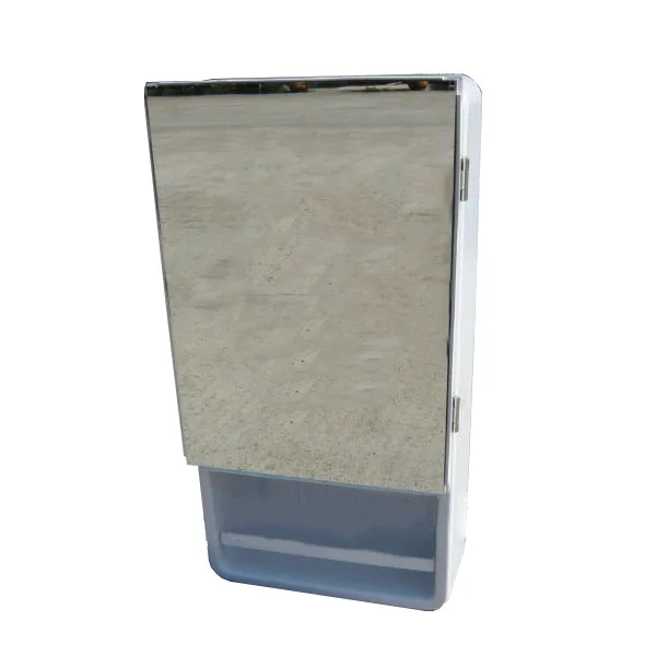 Пластиковый шкаф с зеркалом для ванной комнаты