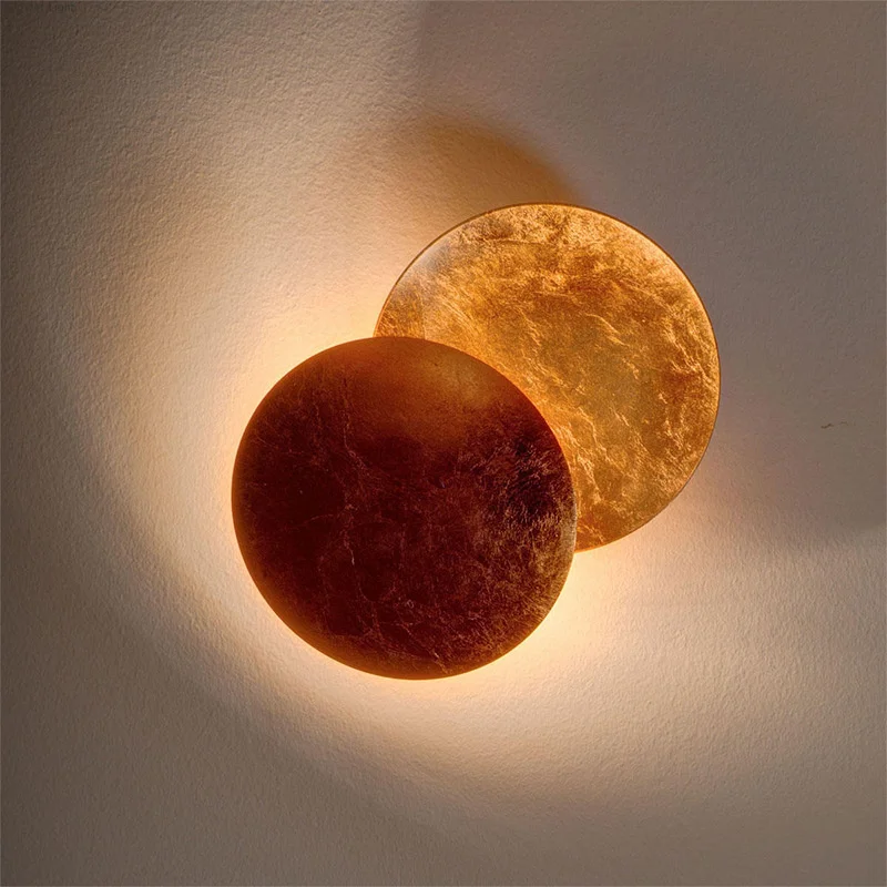 Loft Decor Moon Wall Lamps Light Bedside Indoor Lighting Luminaire Postmodern Italy Design Bathroom Rose Gold