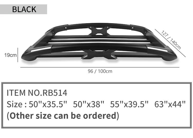 High Quality 4x4 Auto accessories Powder Coating Universal Car Roof Rack With Cross Bar