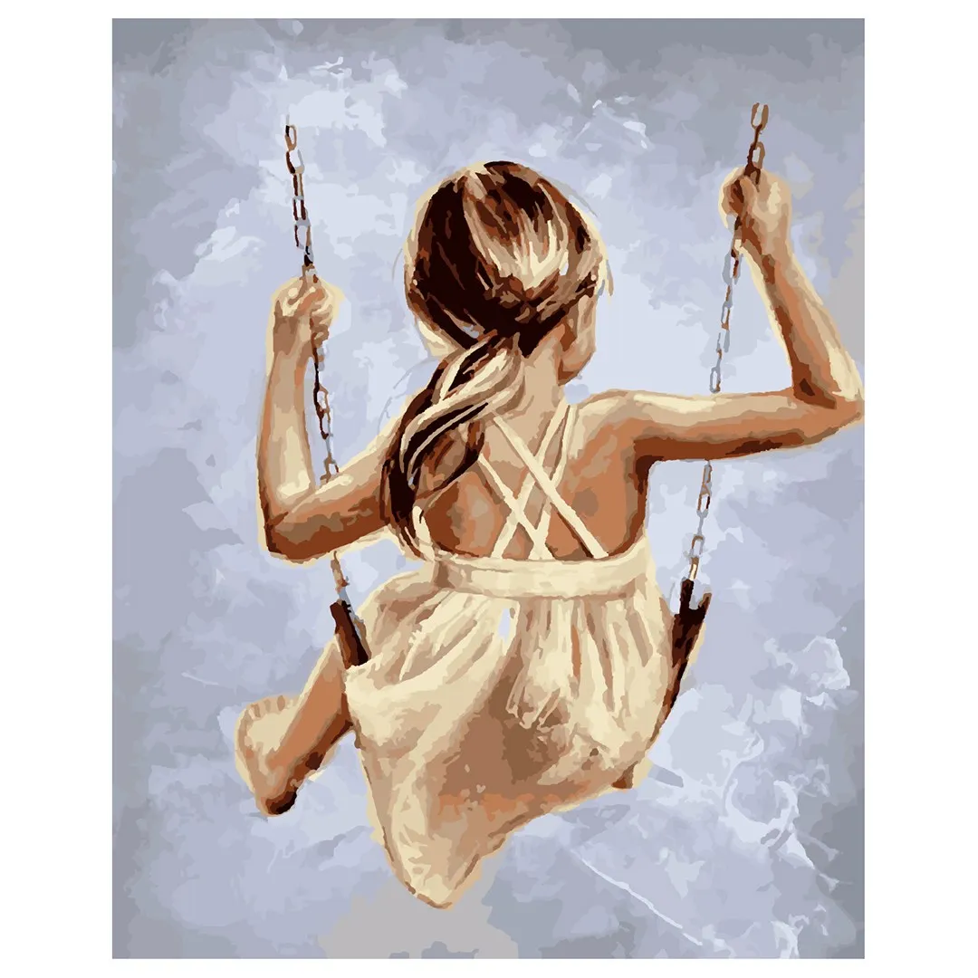 Дропшиппинг DIY весёлая Раскраска по номерам комплекты акрил холст картины раскраски без рамок для раскрашивания по номеру набора для взрослых и детей студентов начинающих